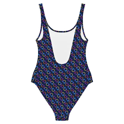 one piece swimsuit with house of calderwood iconic print