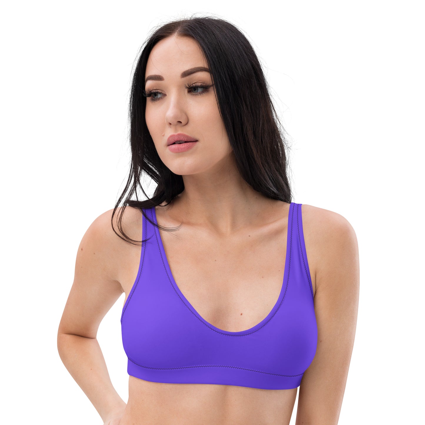 Aqua Orchid Bikini Top