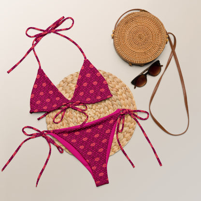 Burgundy Kiss String Bikini