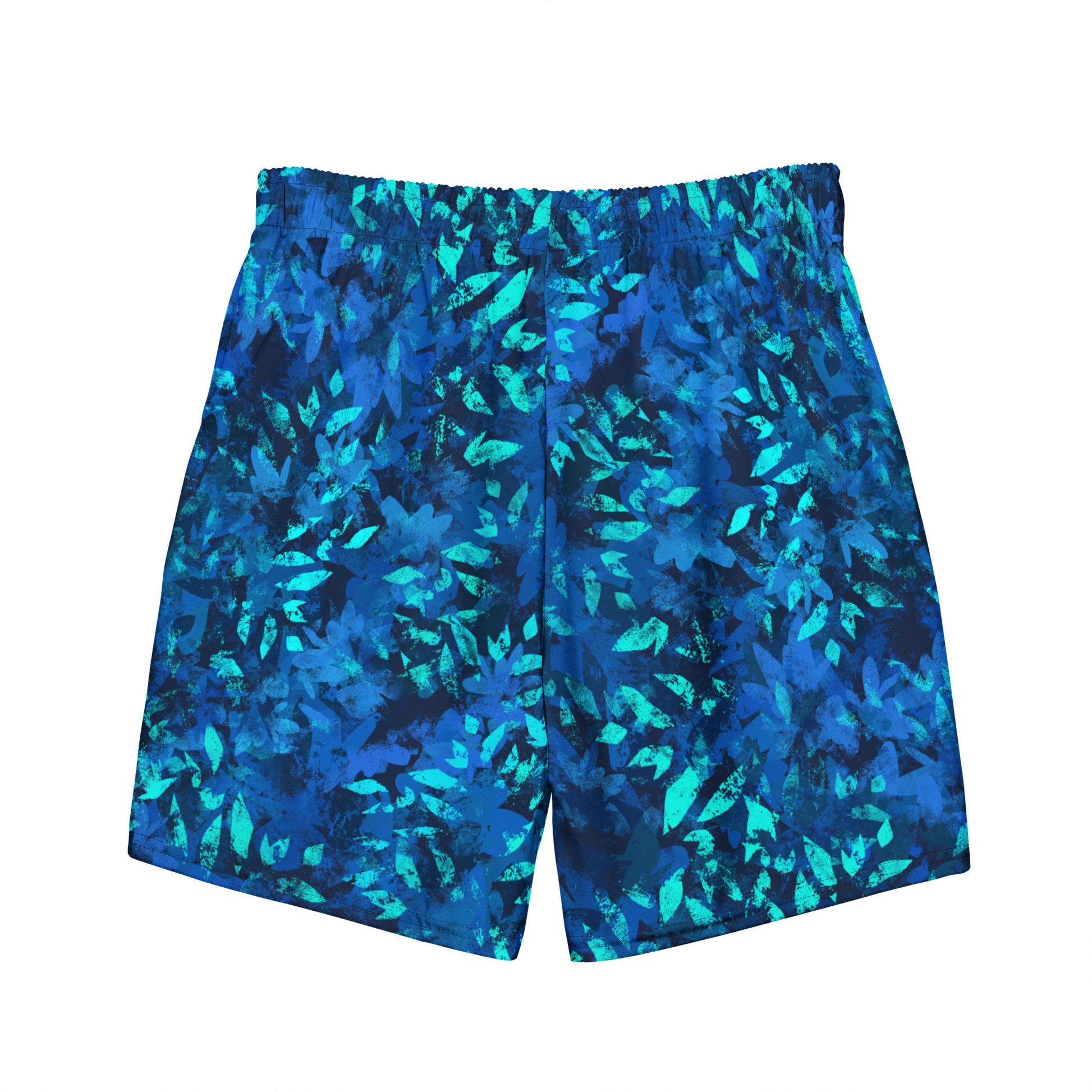 Blue Leaves Swim Trunks - Calderwood Shop