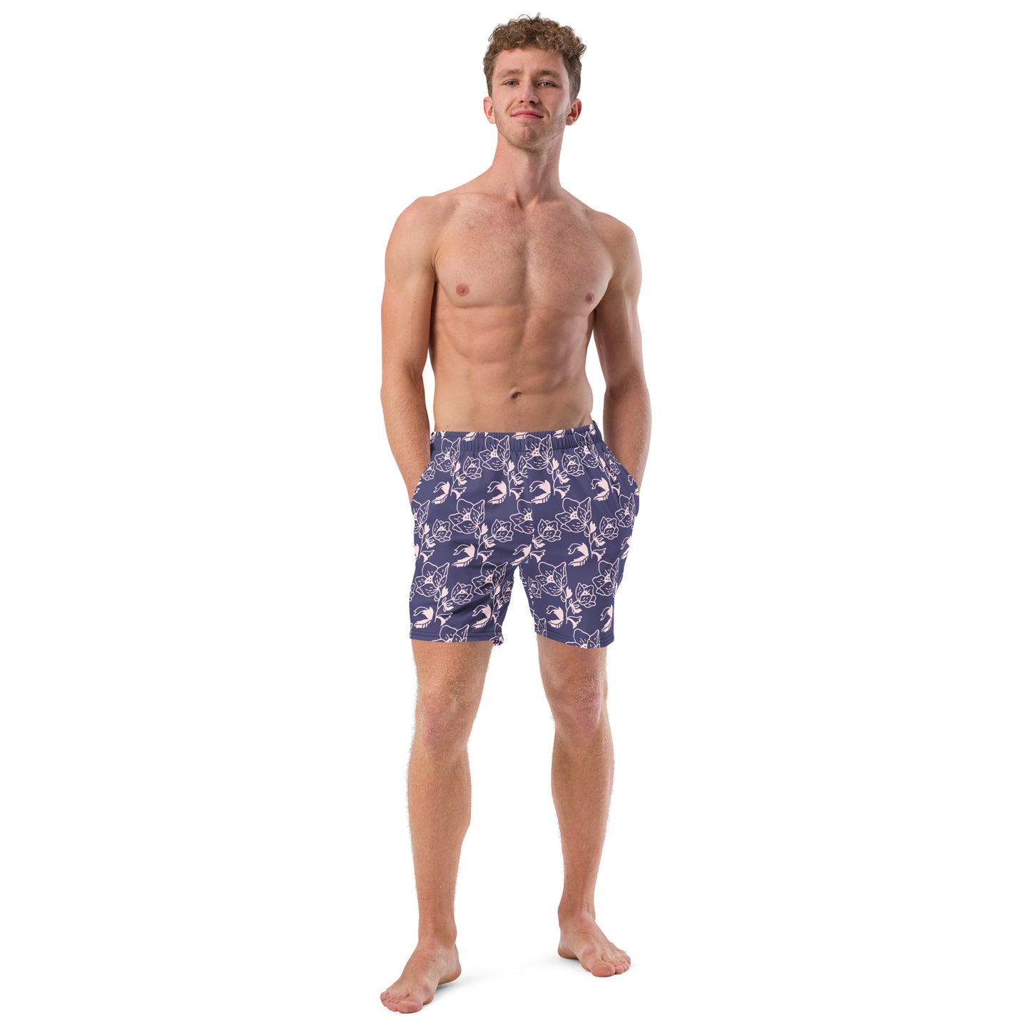 Cornflower Blossom Swim Trunks