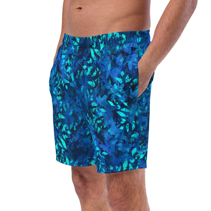 Blue Leaves Swim Trunks - Calderwood Shop