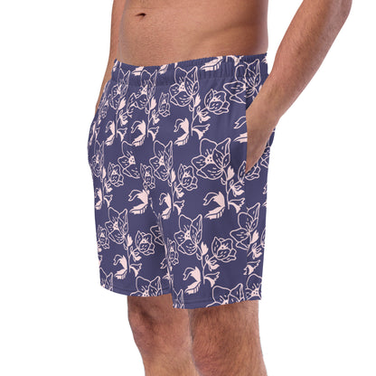 Cornflower Blossom Swim Trunks