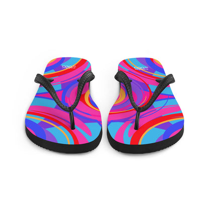 Psychedelic Spiral Flip-Flops