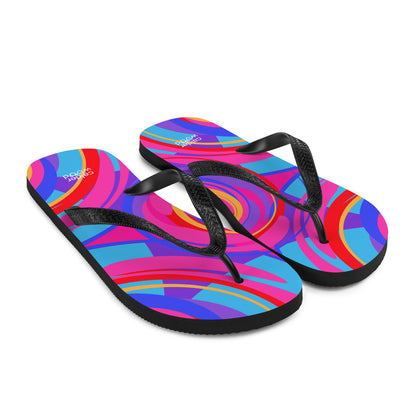 Psychedelic Spiral Flip-Flops