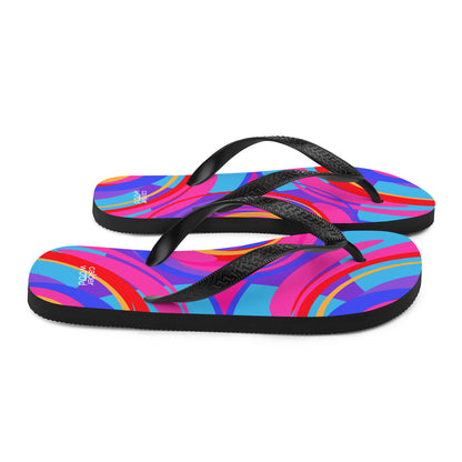 Psychedelic Spiral Flip-Flops