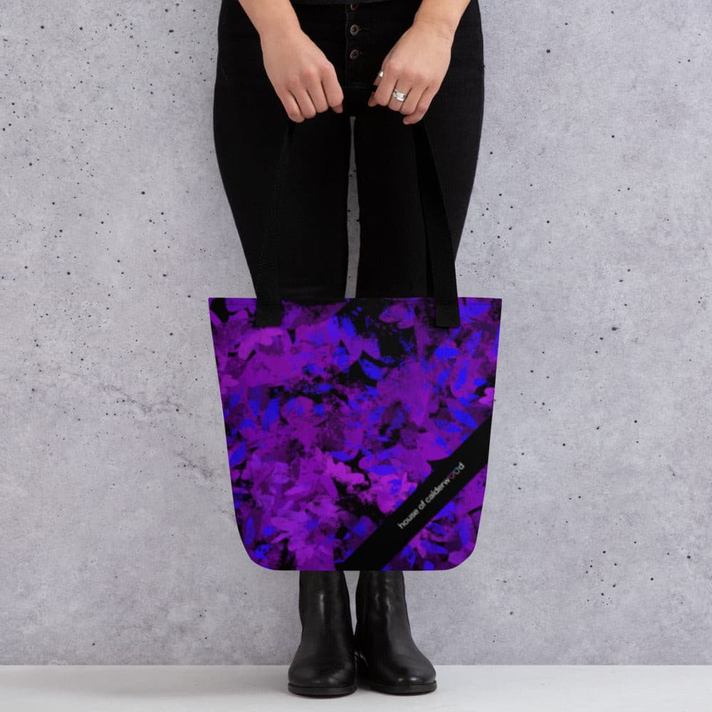 Purple Leaves Tote Bag - Calderwood Shop